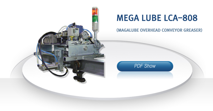 MEGA LUBE LCA-808
(Magalube overhead conveyor greaser)